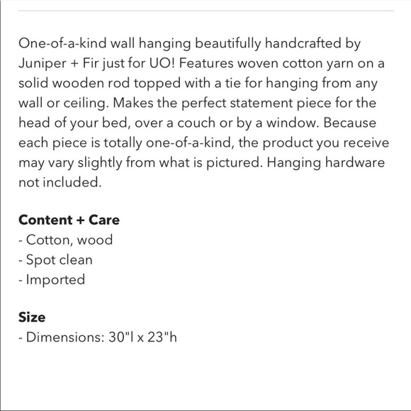 Urban outfitters macrame. - Picture 5 of 9